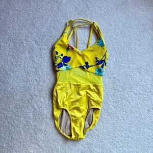 Chelsea B dance leotard, yellow, fits like an adult medium